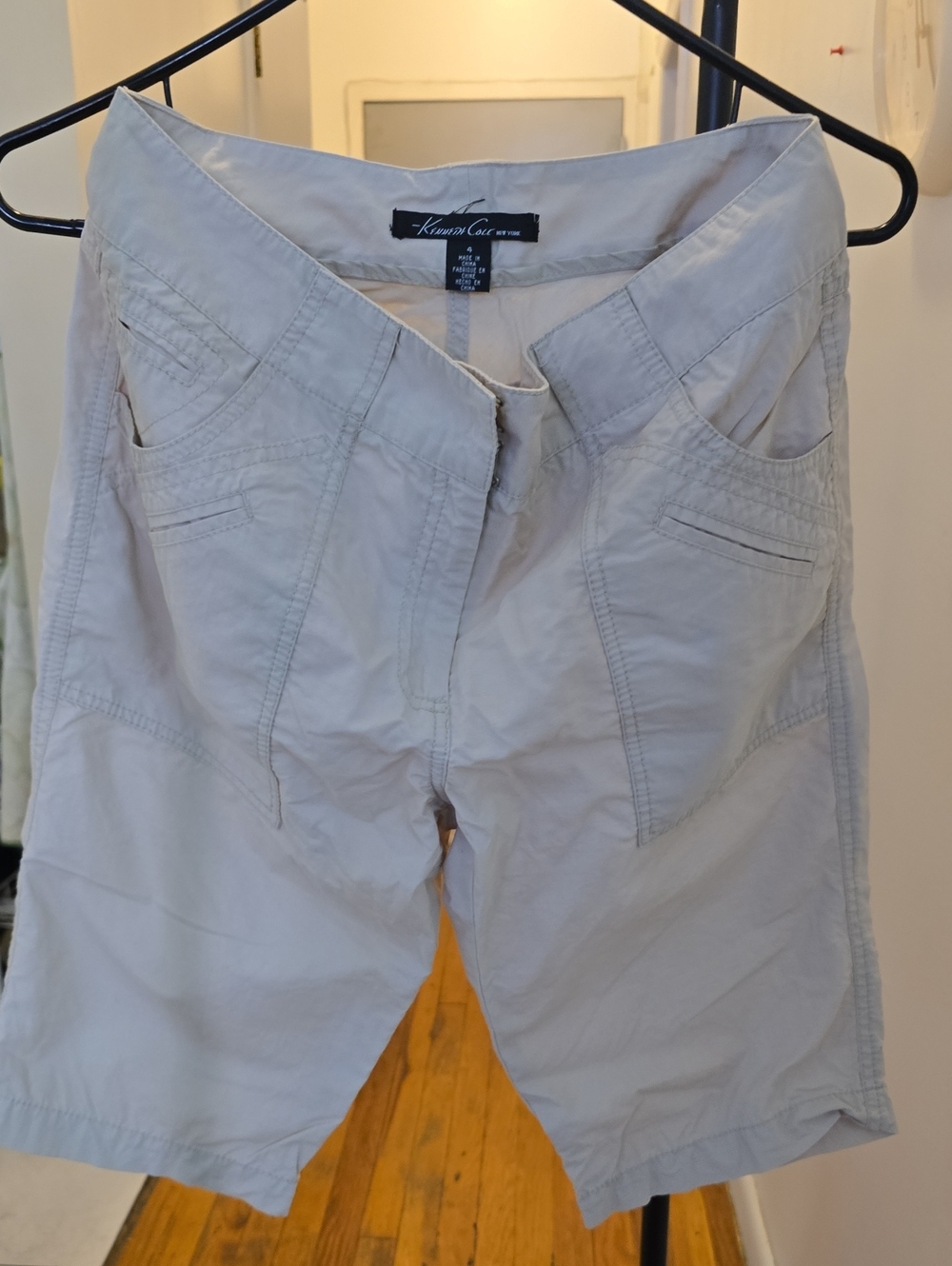 Kenneth Cole New York Beige Women's Casual Shorts